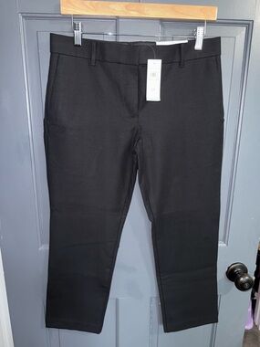 NWT Ann Taylor Black The Ankle Mid Rise Pant - Size 6 Petite